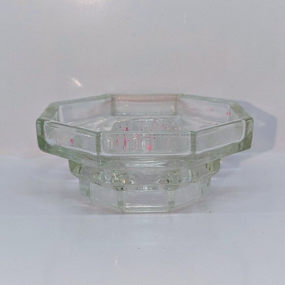 Vtg Avon Holiday Candle Dish With Floral Medley Taper Candle & Wreath - Picture 4 of 7